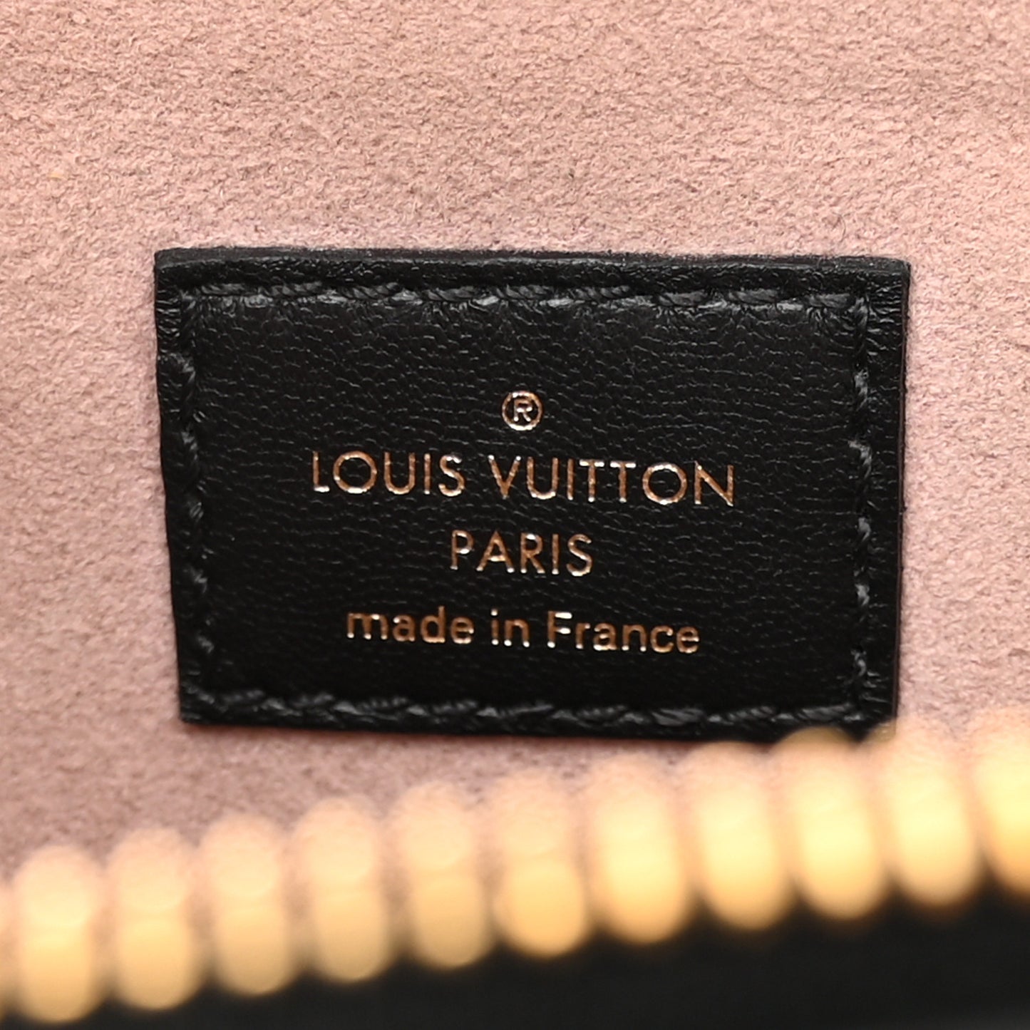 Lambskin Embossed Monogram Coussin PM Black