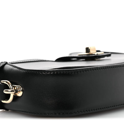 Gucci Calfskin Mini Moon Side Shoulder Bag Black 9 of 13