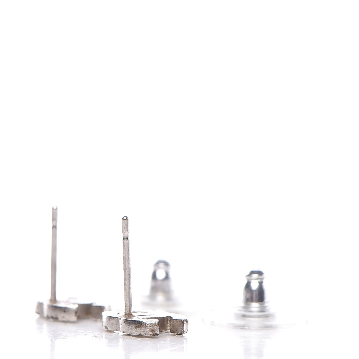Crystal Mini Timeless CC Earrings Silver