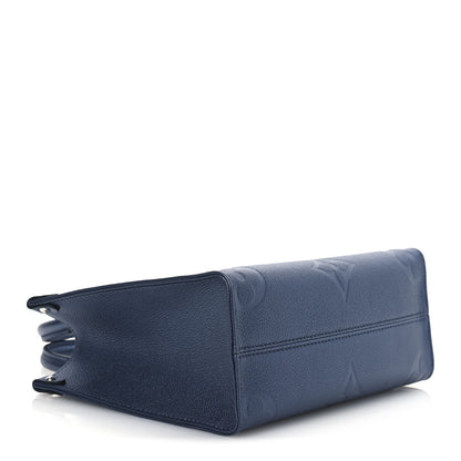 Louis Vuitton Metallic Empreinte Monogram Giant Onthego PM Navy Nacre 4 of 9