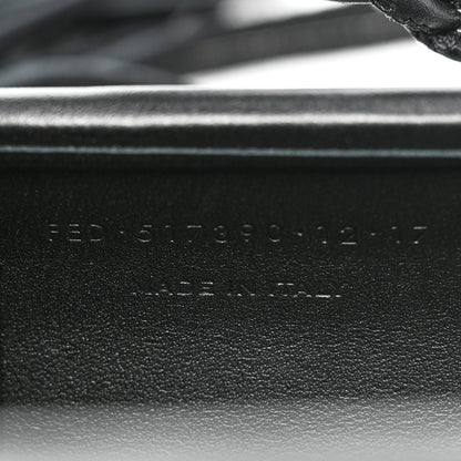 Saint Laurent Ribbed Plexiglass Lambskin Fringe Monogram Opium Box Bag Black 7 of 10