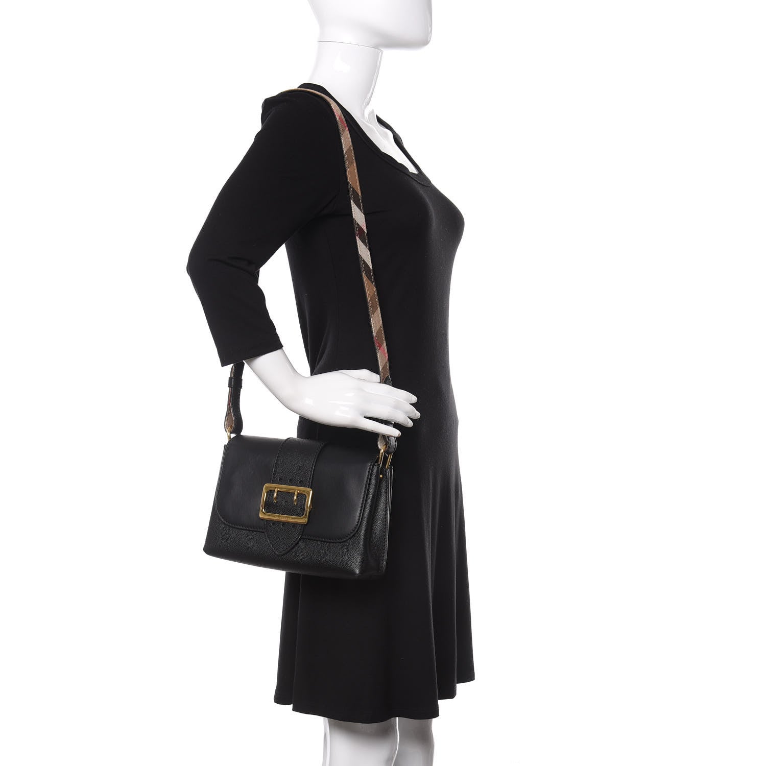 Burberry Soft Grain Calfskin Small Medley Crossbody Black 2 of 11