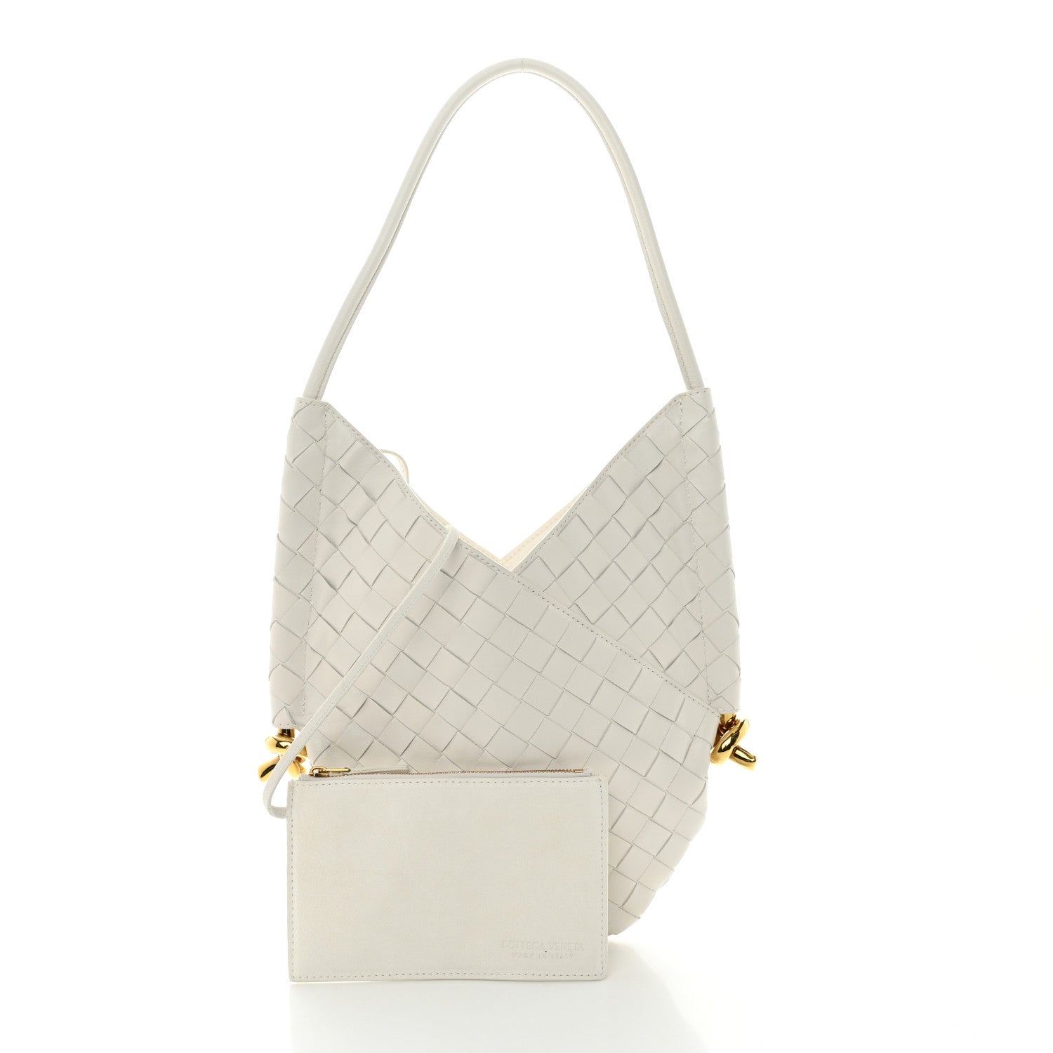 Bottega Veneta Nappa Intrecciato Small Solstice Hobo White 2 of 12