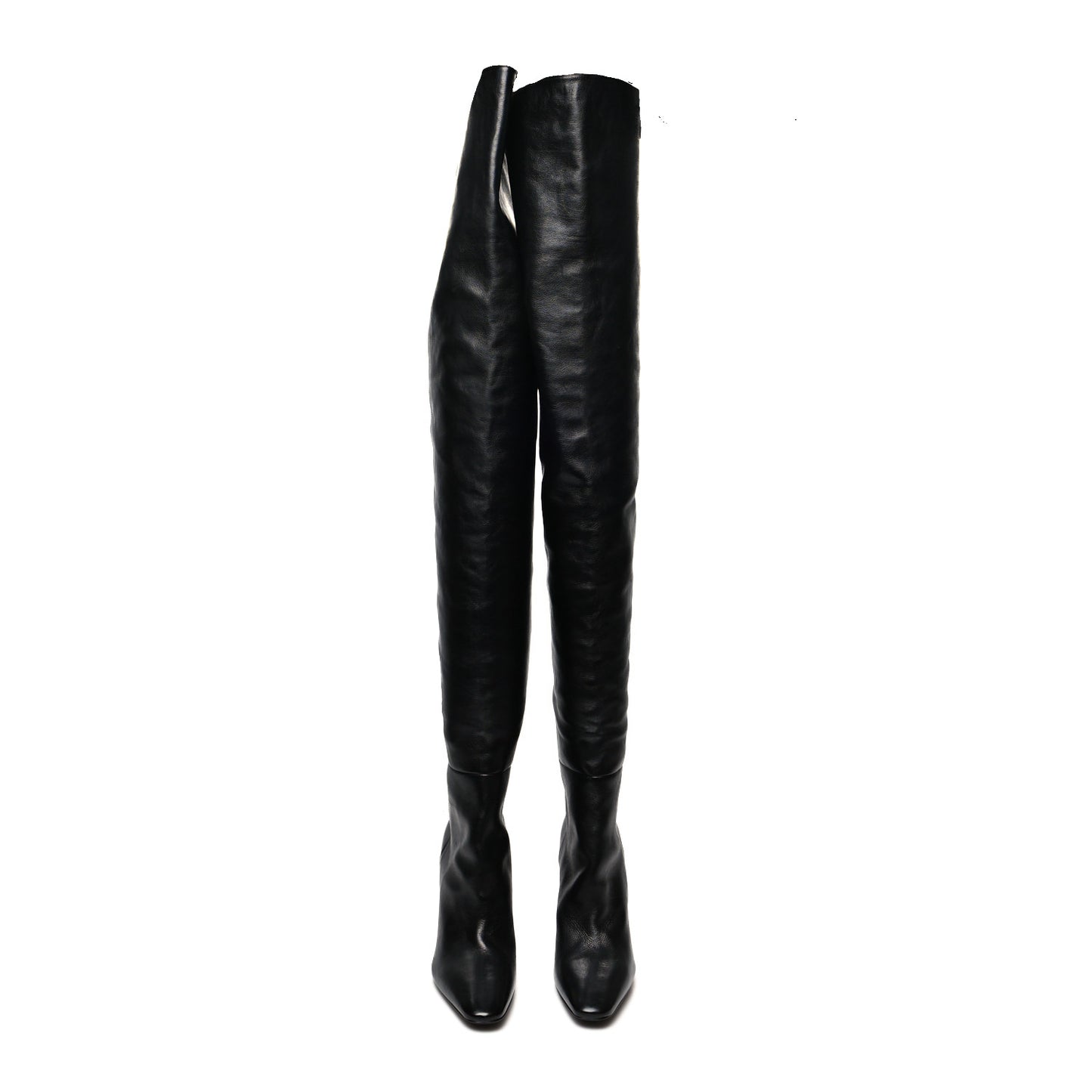 Smooth Calfskin Betty 95 Over The Knee Boots 39.5 Black