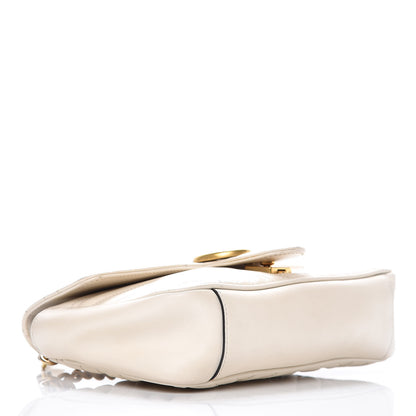 Gucci Calfskin Matelasse Small GG Marmont Shoulder Bag White 4 of 16