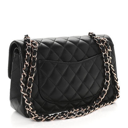 Chanel Lambskin Quilted Small Double Flap Black 3 of 9
