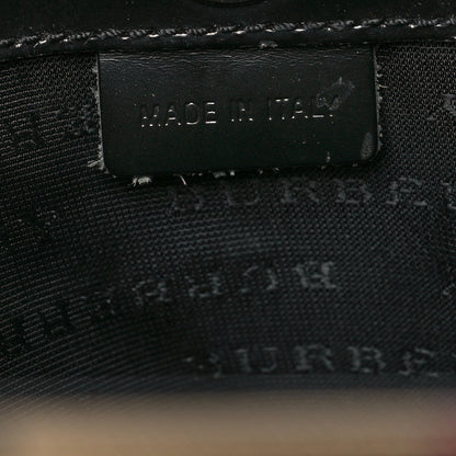 Burberry Canvas House Check Small Tote Black 6 of 8
