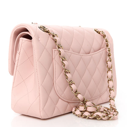 Chanel Lambskin Quilted Small Double Flap Light Pink 3 of 12