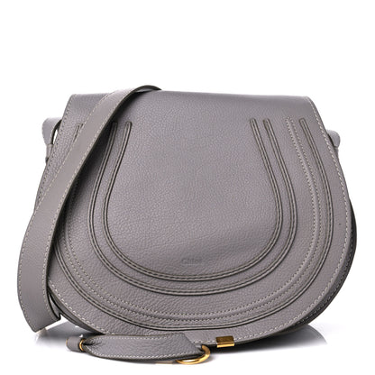 Chloe Calfskin Medium Marcie Round Crossbody Bag Cashmere Grey 1 of 11