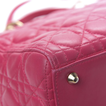 Christian Dior Lambskin Cannage Large Lady Dior Pink 11 of 13