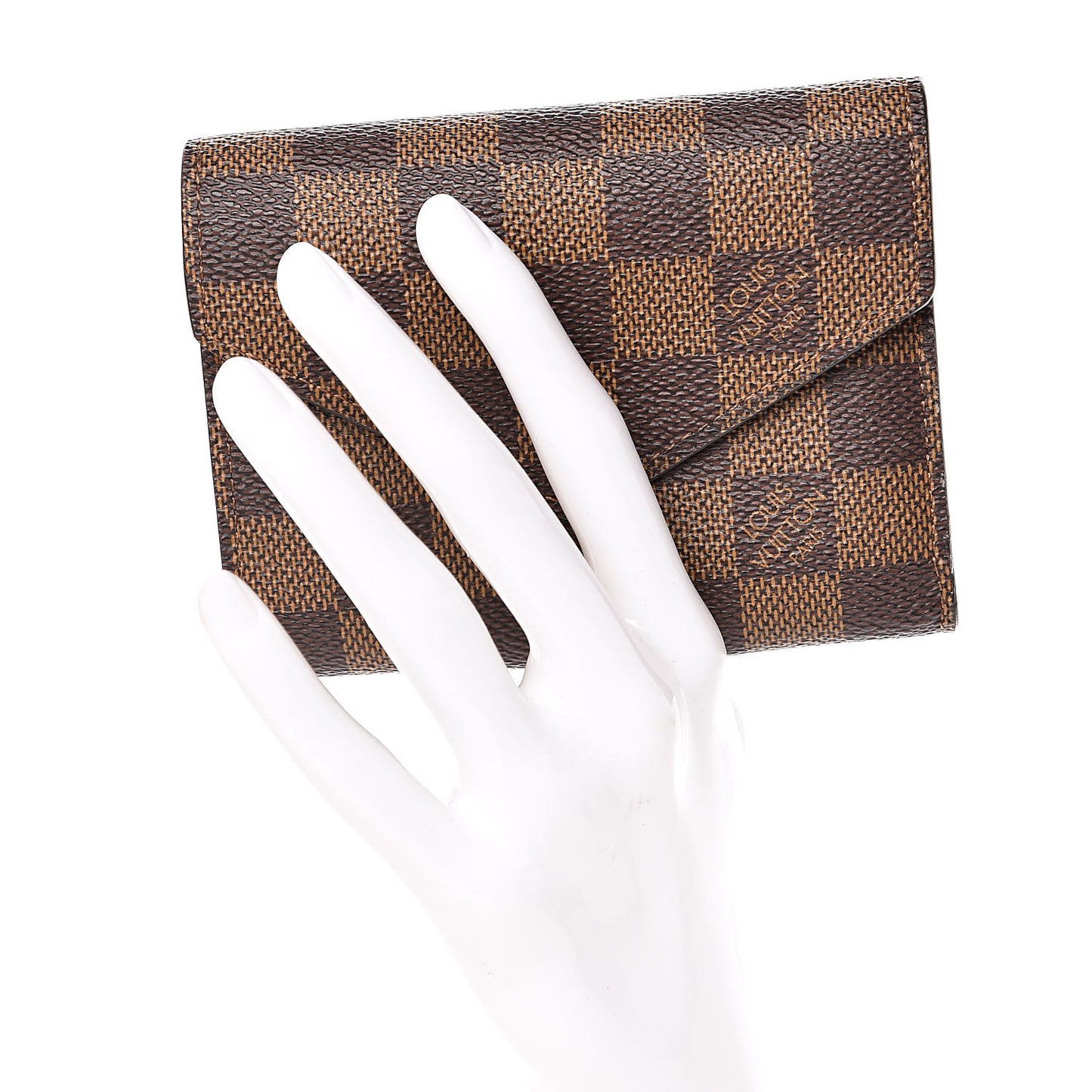 Damier Ebene Victorine Wallet Red