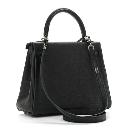Hermes Togo Kelly Retourne 25 Black 2 of 10