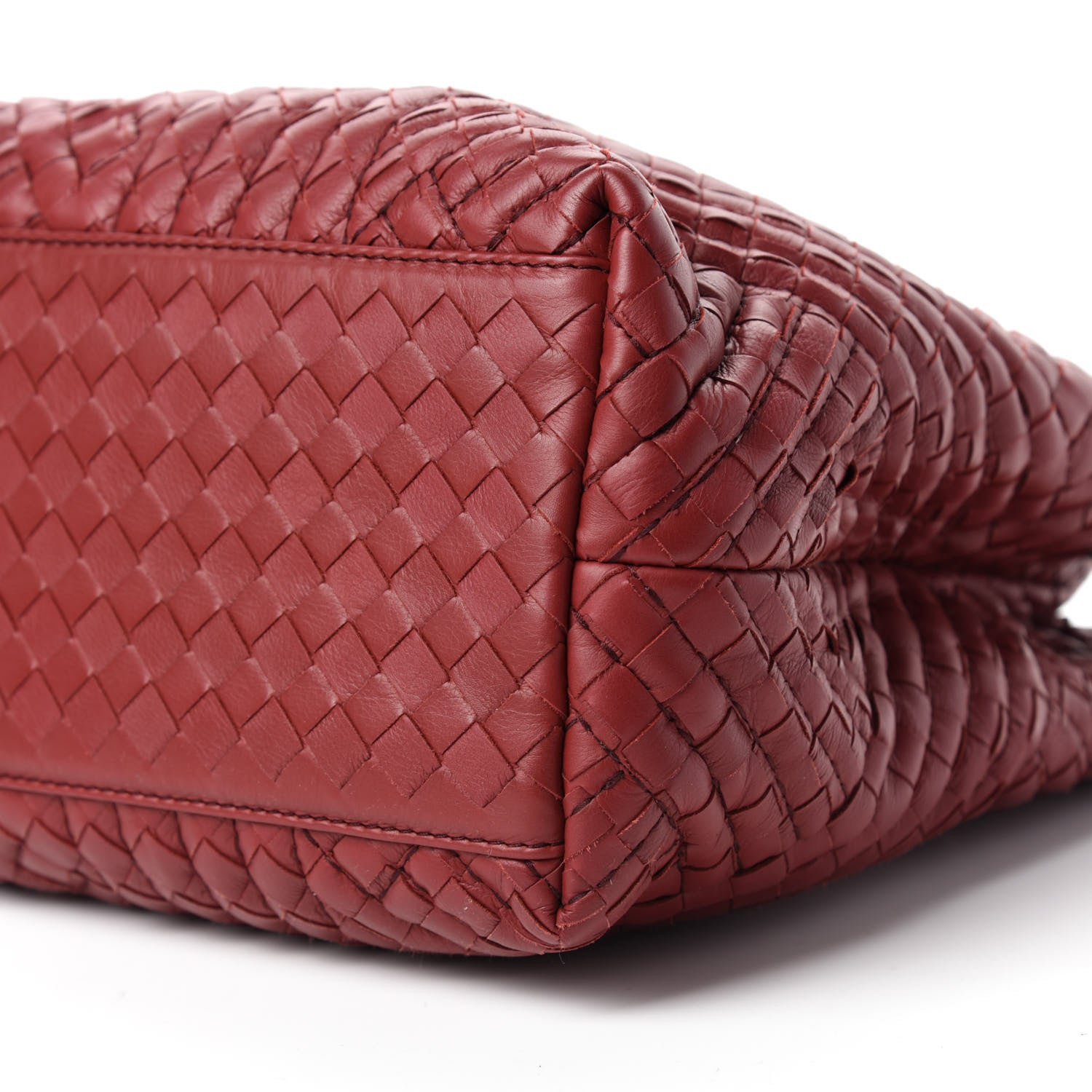 Bottega Veneta Nappa Intrecciato Medium Tote Red 7 of 11