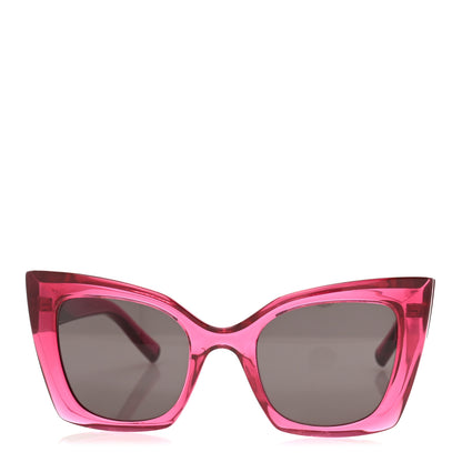 Saint Laurent Acetate Butterfly Frame Sunglasses SL552 Pink 2 of 8