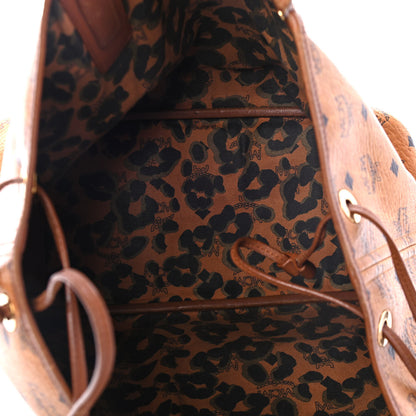 MCM Visetos Medium Reversible Shopping Tote Cognac Brown 4 of 8