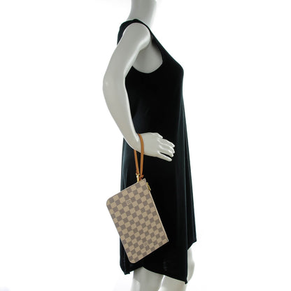 Louis Vuitton Damier Azur Neverfull MM GM Pochette 2 of 8