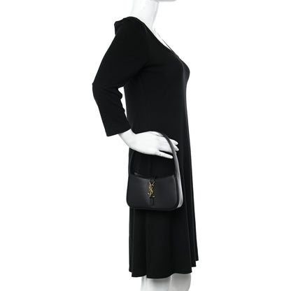 Saint Laurent Smooth Calfskin Le 5 A 7 Mini Hobo Black 2 of 8