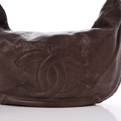 Chanel Calfskin Modern Chain Hobo Brown 8 of 10