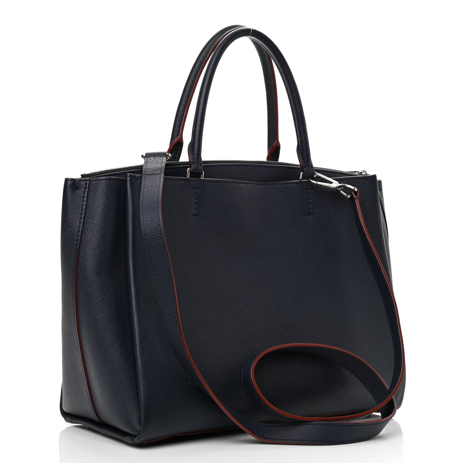 Louis Vuitton Calfskin Lockmeto Marine Rouge 3 of 11