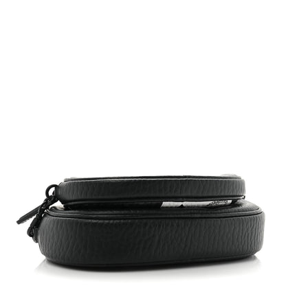 MCM Checkerboard Visetos Small Aren Multifunction Crossbody Pouch Black White 4 of 13