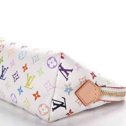 Louis Vuitton Monogram Multicolor Cosmetic Pouch White Litchi 8 of 8