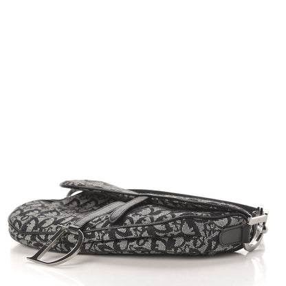 Christian Dior Monogram Saddle Bag Black 9 of 11