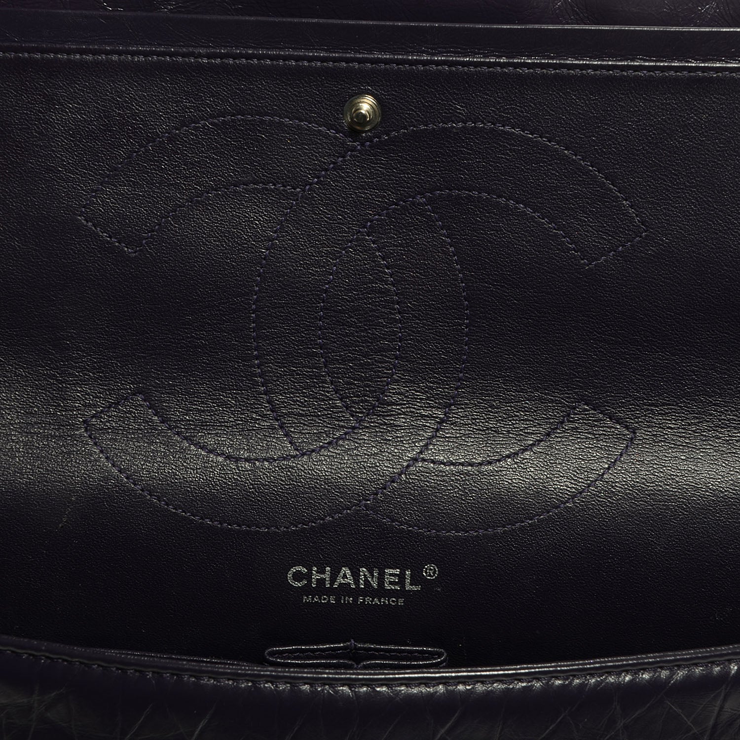 Chanel Aged Calfskin 2.55 Reissue 227 Flap Dark Purple 6 of 8