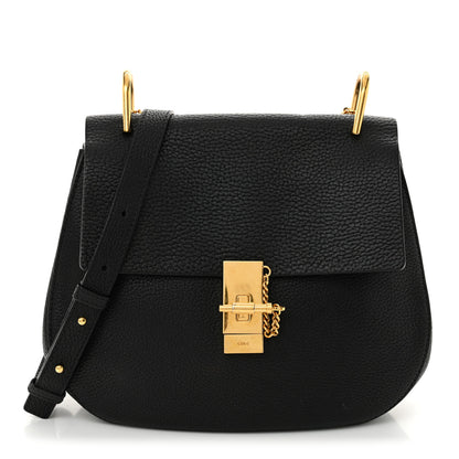 Chloe Grained Lambskin Drew Shoulder Bag Black 1 of 11