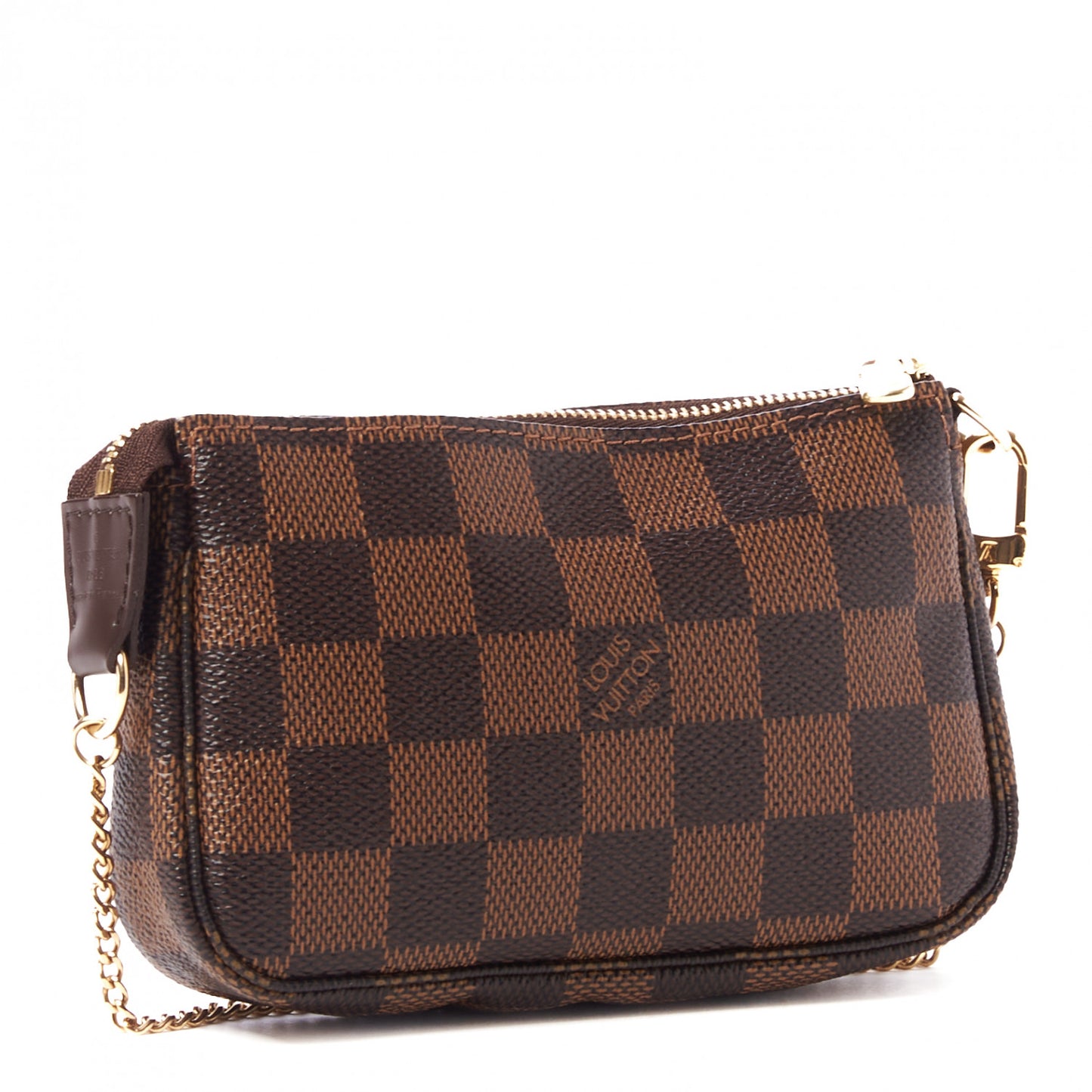Damier Ebene Complice Trunks and Bags Mini Pochette Accessories Red