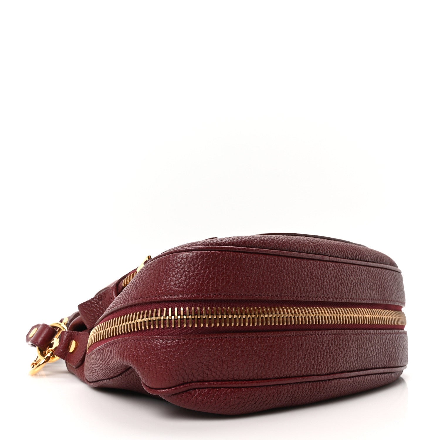 Tom Ford Grained Calfskin Medium Jennifer Crossbody Cabernet 4 of 9