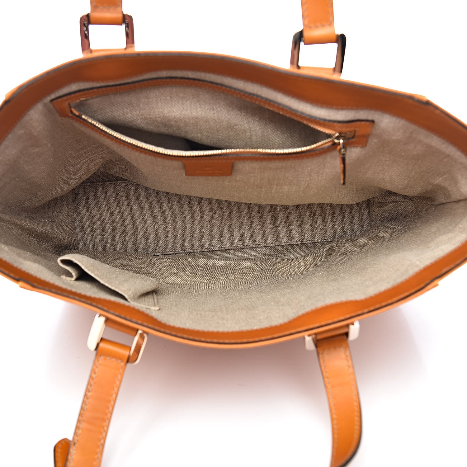 Gucci Calfskin Tote Orange 5 of 13