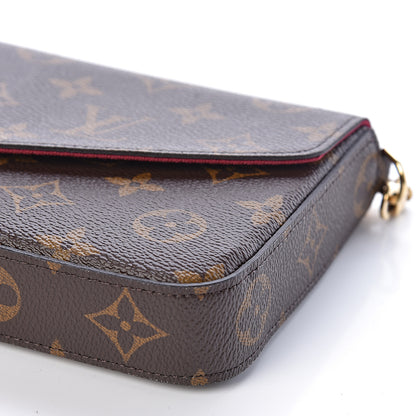Louis Vuitton Monogram Pochette Felicie Chain Wallet Fuchsia 10 of 10