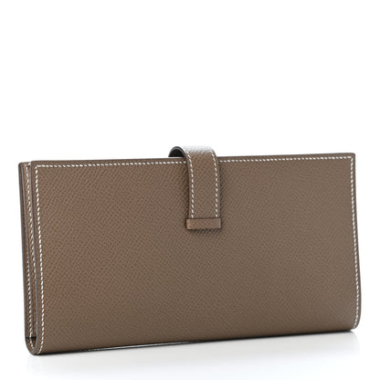 Hermes Epsom Bearn Gusset Wallet Etoupe 2 of 4