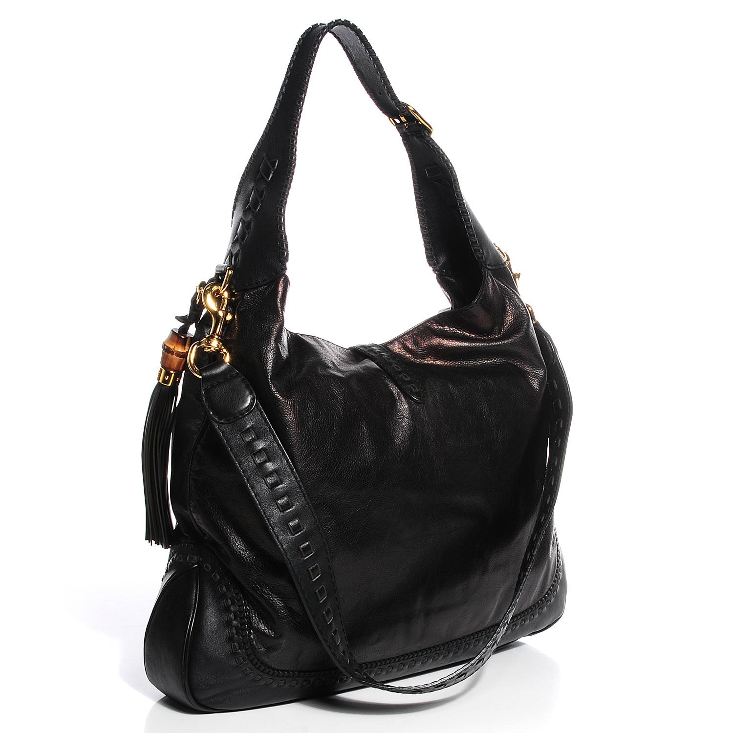 Gucci Calfskin Large New Jackie Hobo Black 3 of 9