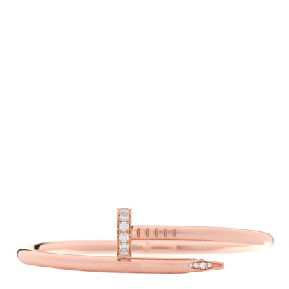 Cartier 18K Pink Gold Diamond Juste Un Clou Bracelet 15 1 of 5