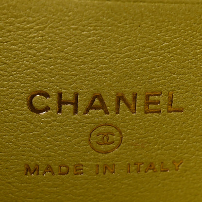Chanel Lambskin Quilted Small Vanity Case With Chain Light Green 6 of 12