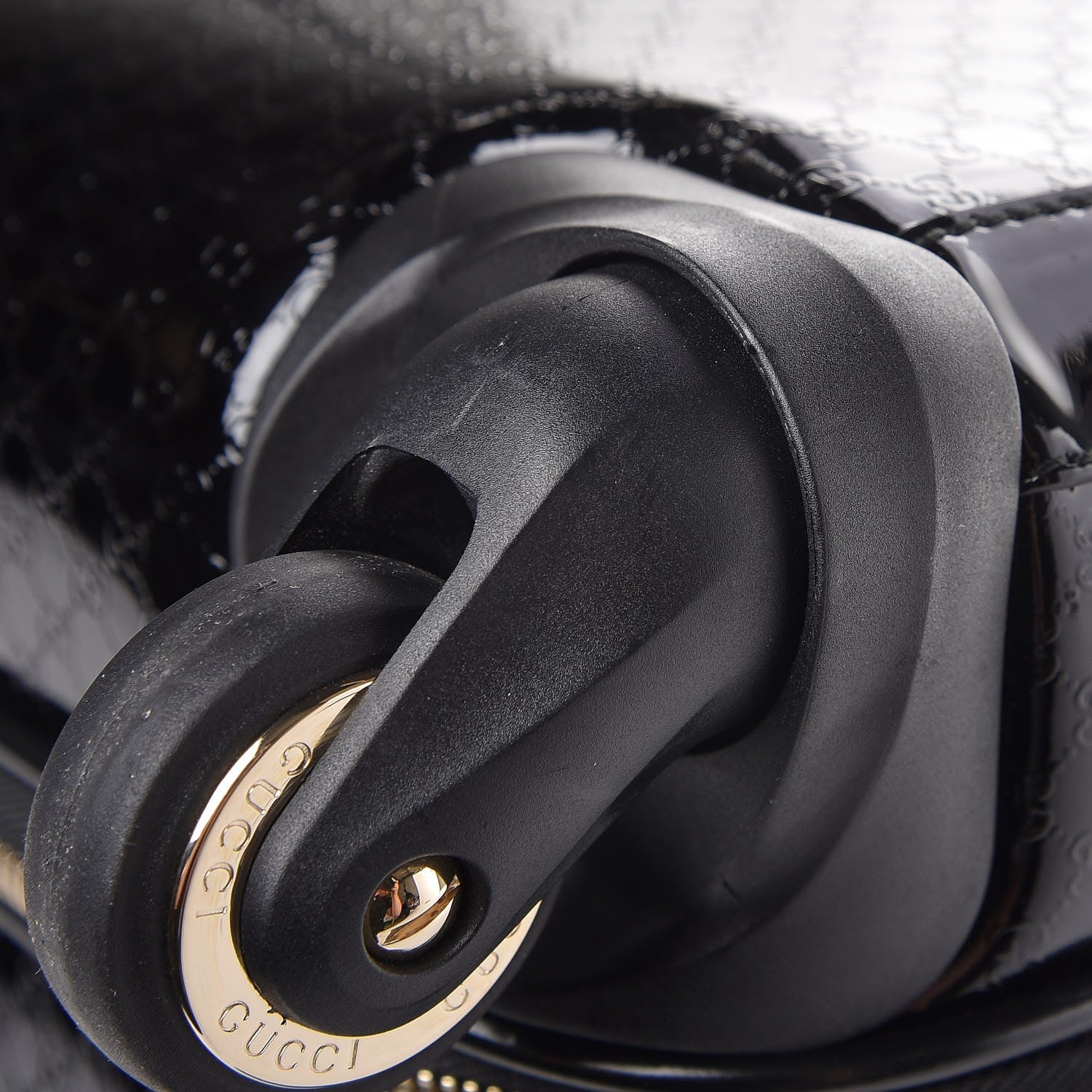 Gucci Patent Microguccissima Carry On Suitcase Black 11 of 12