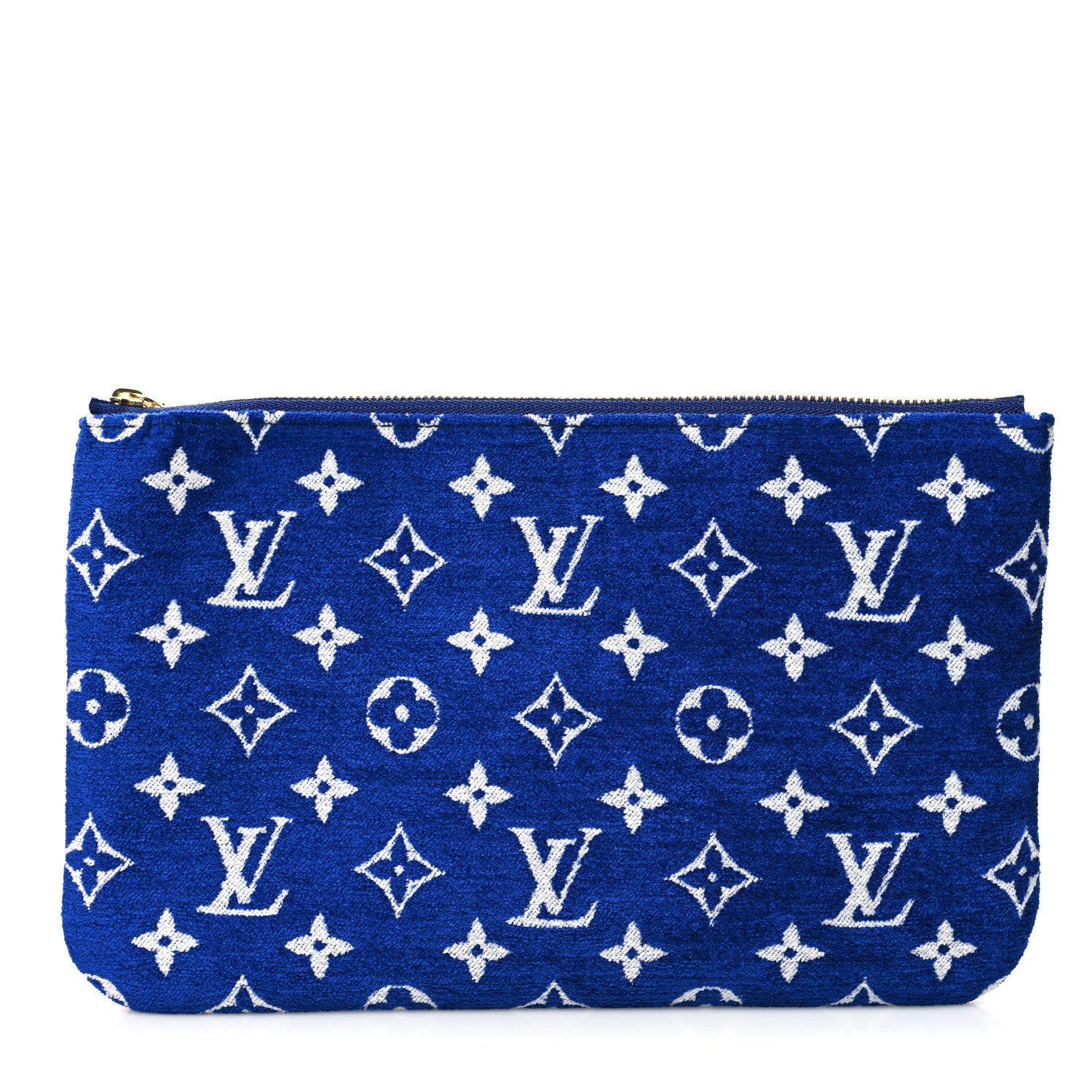 Louis Vuitton Jacquard Velvet Monogram LV Match Neverfull MM GM Pochette Blue 1 of 11