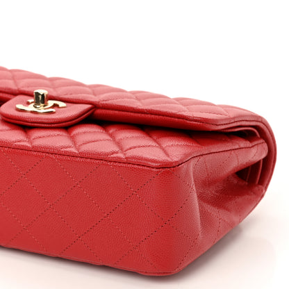 Chanel Caviar Quilted Medium Double Flap Red 10 of 11