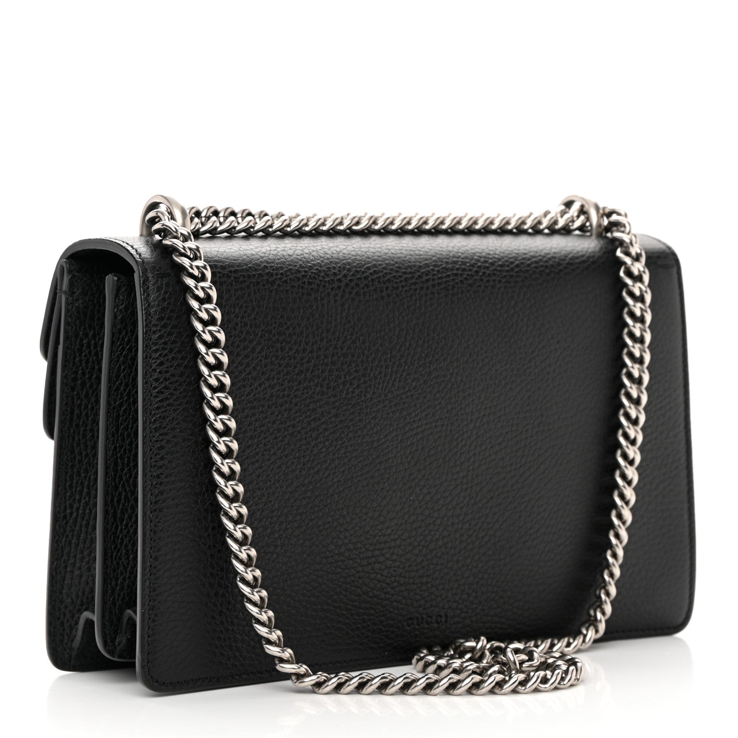 Gucci Pebbled Calfskin Small Dionysus Shoulder Bag Black 3 of 13