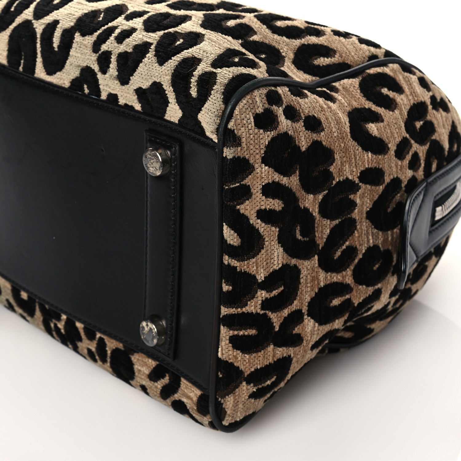 Louis Vuitton Jacquard Velvet Leopard Print Stephen Sprouse Speedy 9 of 12