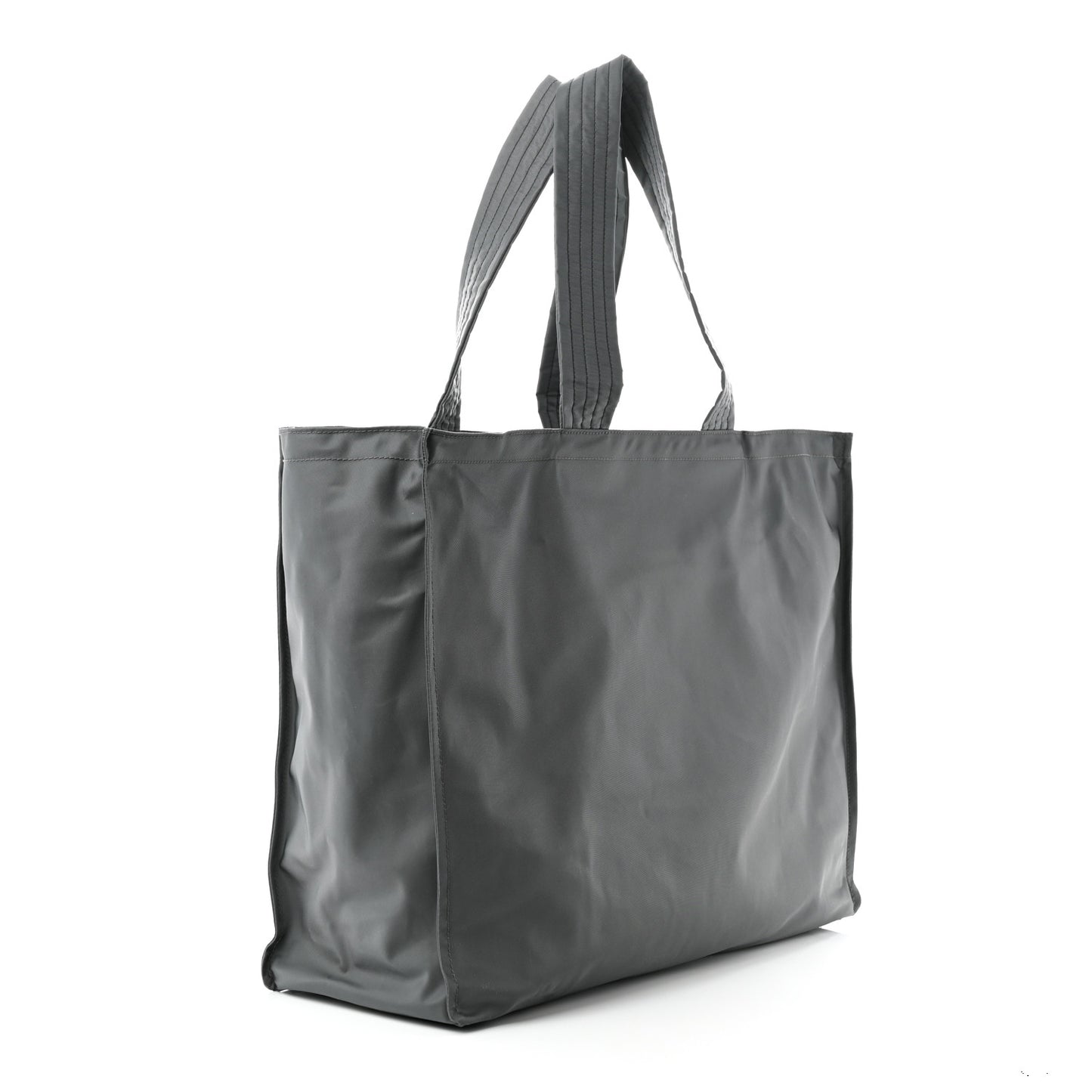 Nylon Logo Trench Tote Bag Grey