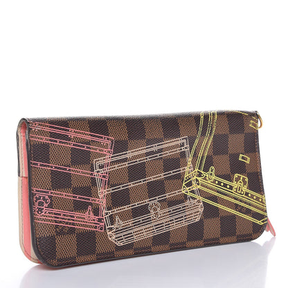 Louis Vuitton Damier Ebene 2014 Christmas Animation Insolite Wallet 3 of 9