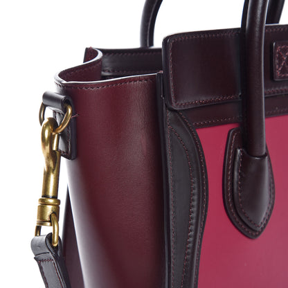 Celine Satin Calfskin Nano Tri-Color Luggage Orchid 8 of 8