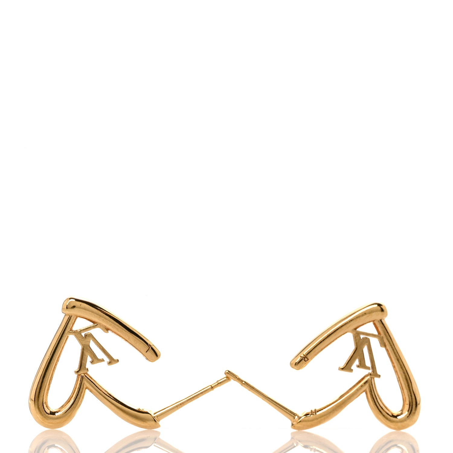 Louis Vuitton Fall In Love Heart Earrings PM Gold 3 of 3