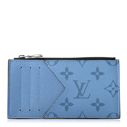 Louis Vuitton Taigarama Coin Card Holder Denim 1 of 4
