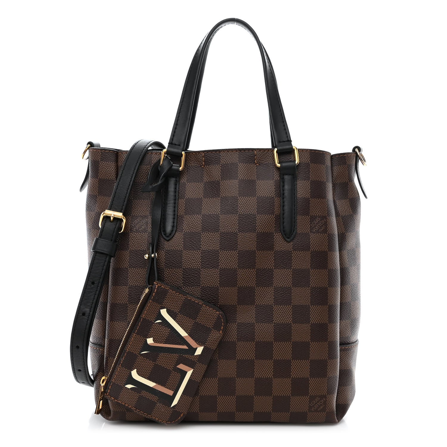 Louis Vuitton Damier Ebene Belmont PM Black 1 of 11