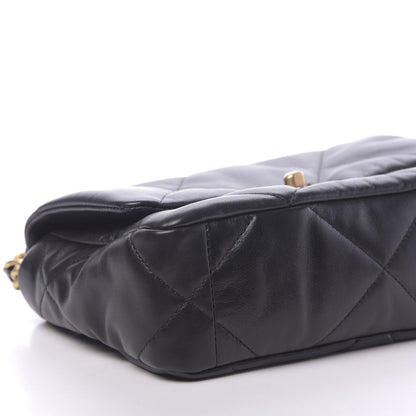 Chanel Lambskin Quilted Medium 19 Flap Black 8 of 11