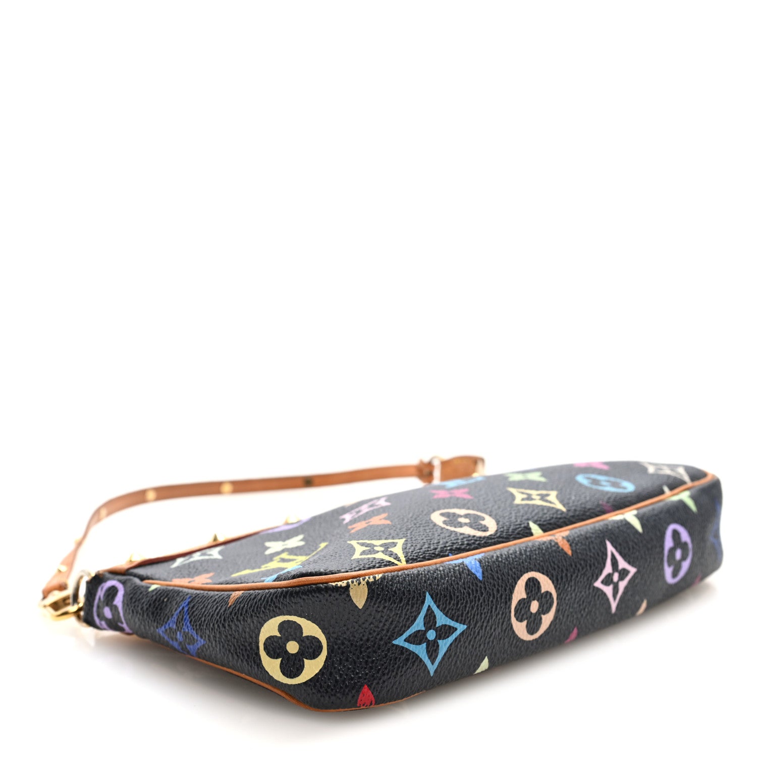 Louis Vuitton Monogram Multicolor Pochette Accessories Black 4 of 9