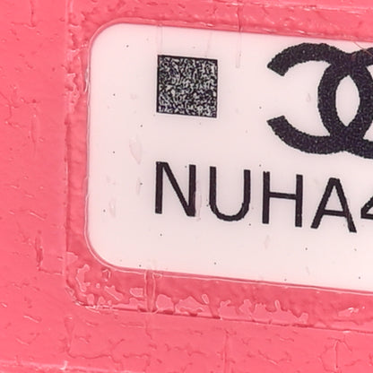 Chanel Caviar Quilted Zip Card Holder Wallet Pink 7 of 7